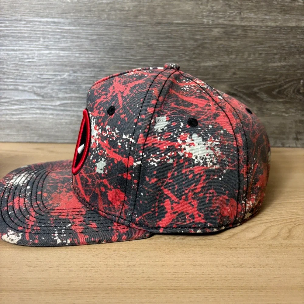 Deadpool Hat Cap Snap Back Black Red Marvel Adjustable Men